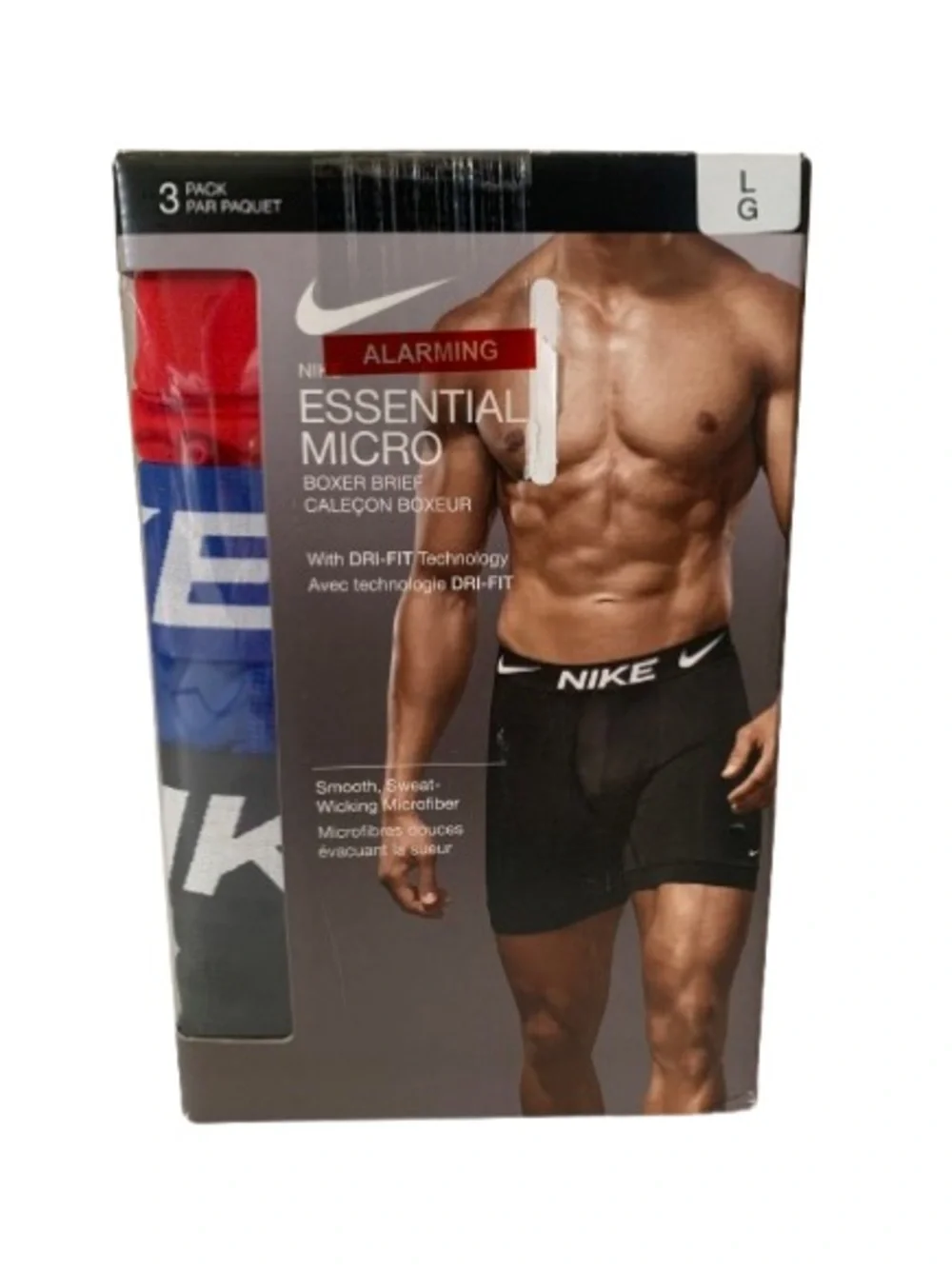 NIB. NIKE Men’s Dri-Fit 3 Pack Stretch Boxer Briefs